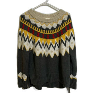 Aerie Fair Isle Festive Feels Holiday Oversized Sweater Size Medium